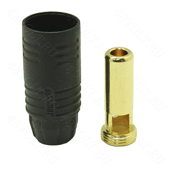 Силовой коннектор AS-150 черный (папа)